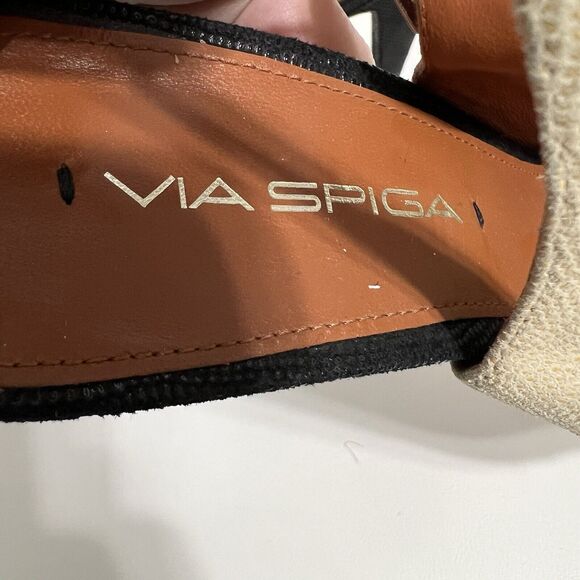 VIA SPIGA Sling Back Heels Square Heel Classy Sample Unique Women's US 6M - Picture 4 of 9